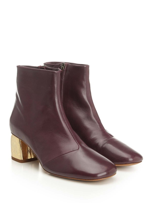 FORTE FORTE: boots online - My Alma Gold Heel Ankle Boot