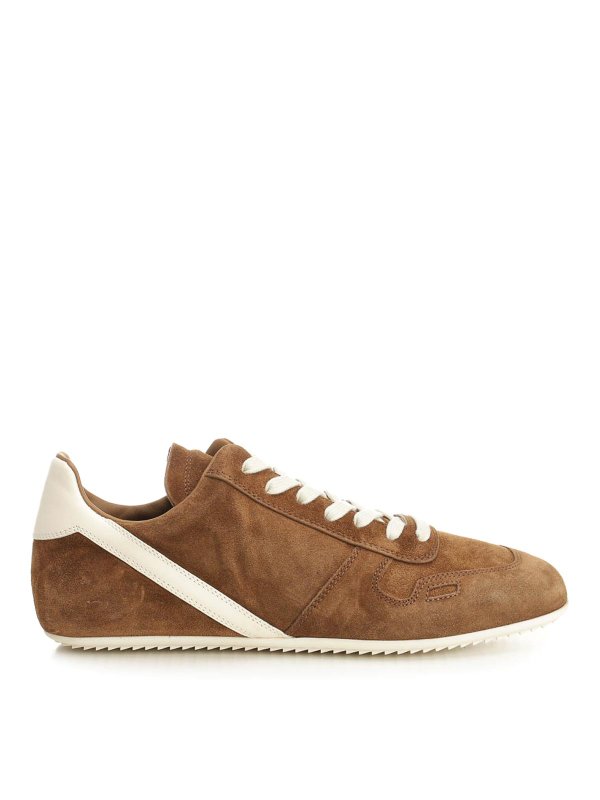 RICK OWENS: trainers - Minimal Sneakers In Suede