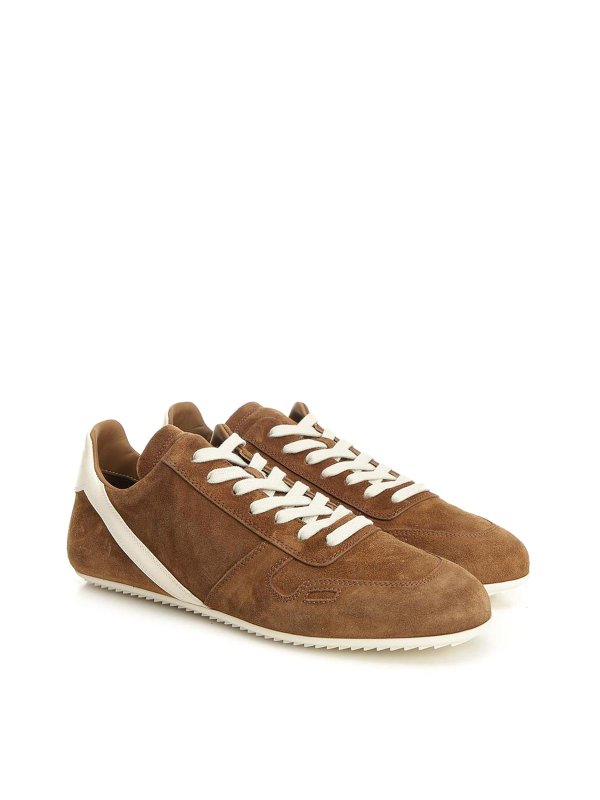 RICK OWENS: trainers online - Minimal Sneakers In Suede