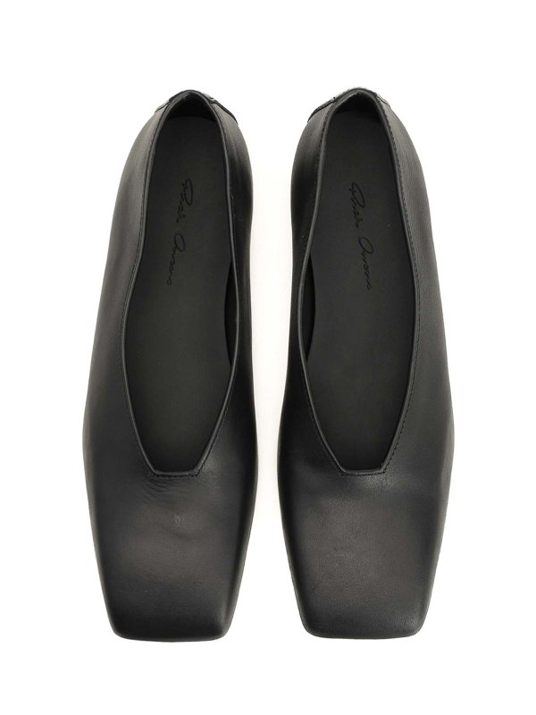 RICK OWENS buy online Leather Ballerinas