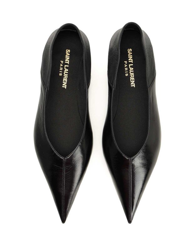 SAINT LAURENT buy online Carolyn Leather Ballerinas