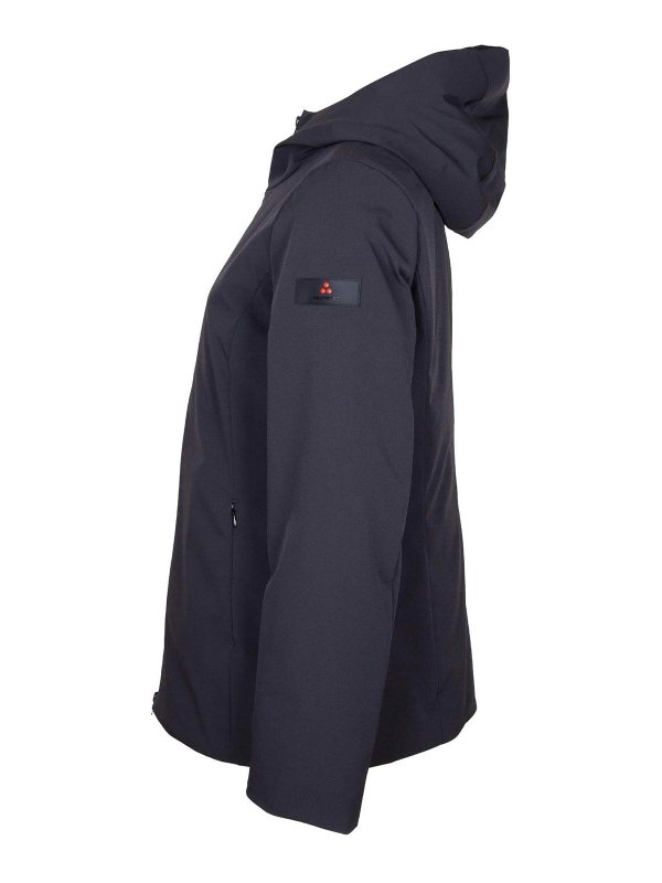 PEUTEREY: casual jackets online - Farquar jacket in bi-stretch nylon in black