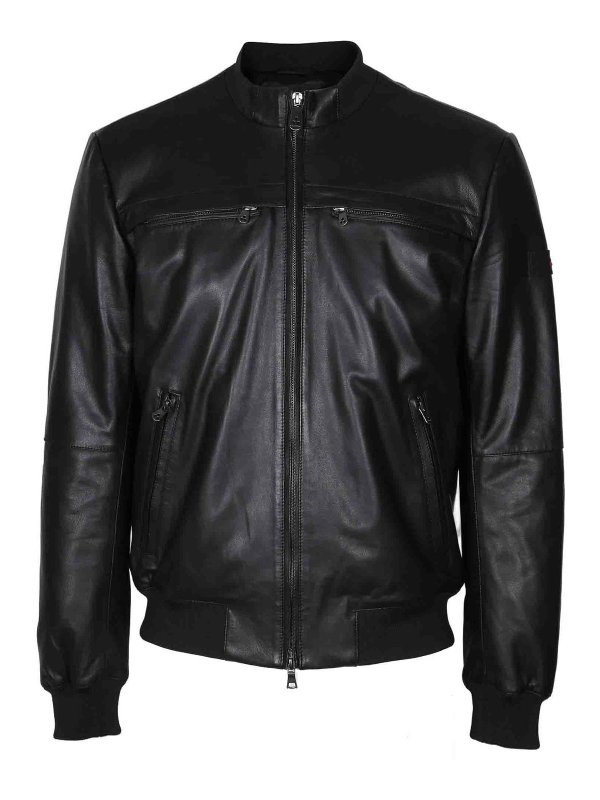 PEUTEREY: blazers - Sands Leather Jacket Color Black