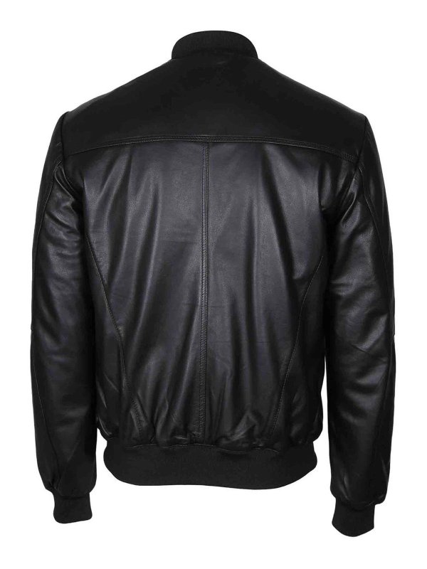 The Best Shops PEUTEREY: blazers - Sands Leather Jacket Color Black