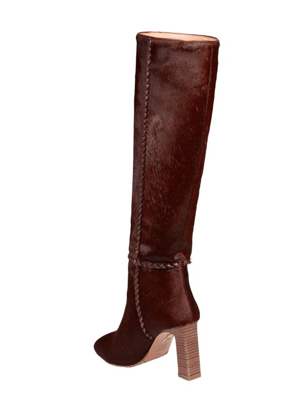Indy 85 Brown Ponyskin Boot shop online: Aquazzura