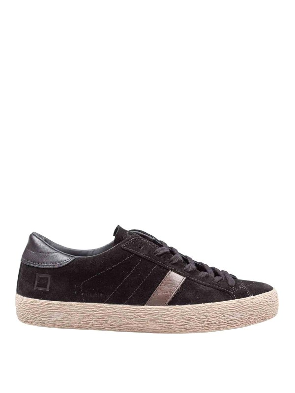 D.A.T.E.: trainers - Hill Low Sneakers In Black Suede