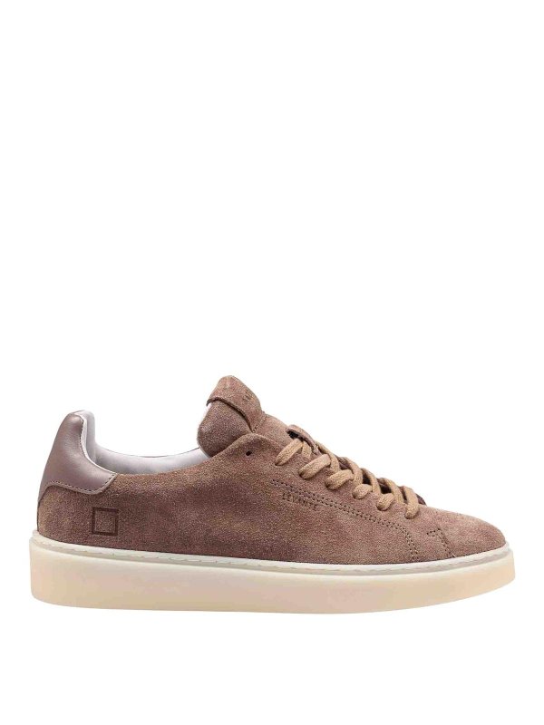 D.A.T.E.: trainers - Levante Sneakers In Taupe Suede