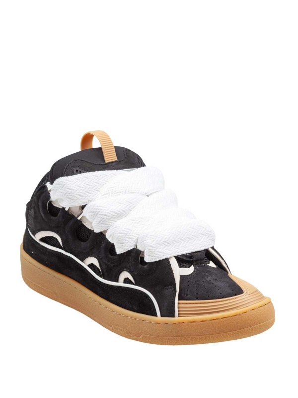 LANVIN: Chaussures de sport online - Baskets - Noir