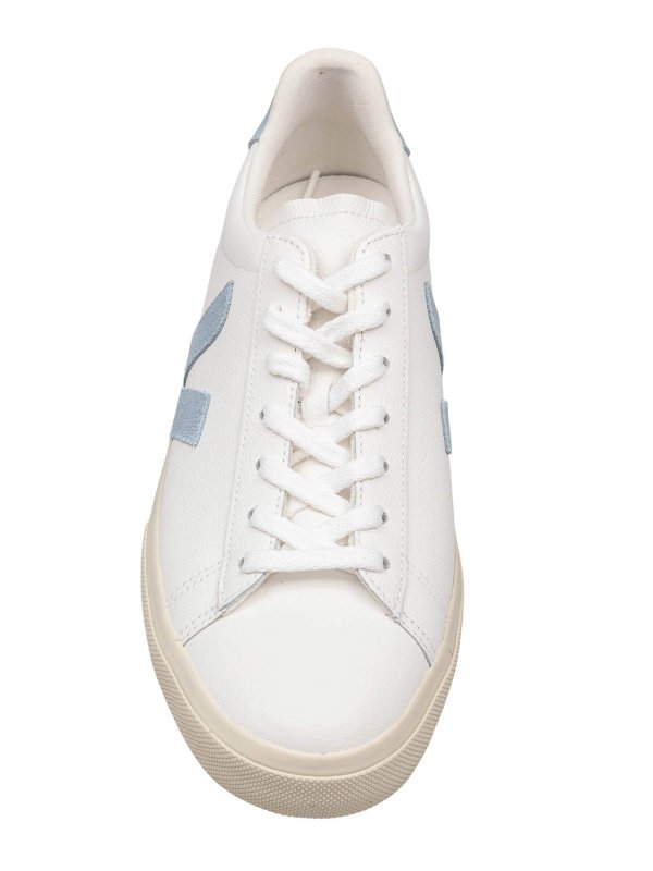 VEJA: trainers online - Chromefree Field In White/Light Blue Leather