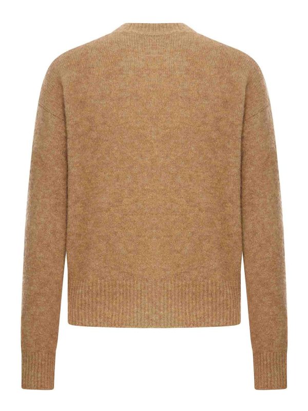 AMI PARIS: Strickpullover mit Rundhalsausschnitt online - Rundhalspullover - Braun