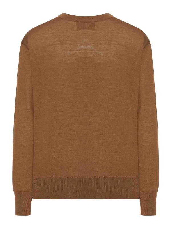 AMI PARIS: crew necks online - Sweater In Extrafine Wool And Silk