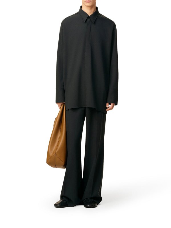 AMI PARIS: short coats online - Longue Chemise In Knitted Wool