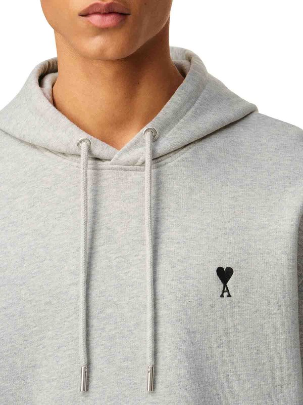 Felpa con cappuccio in cotone Ami De Coeur shop online: AMI PARIS