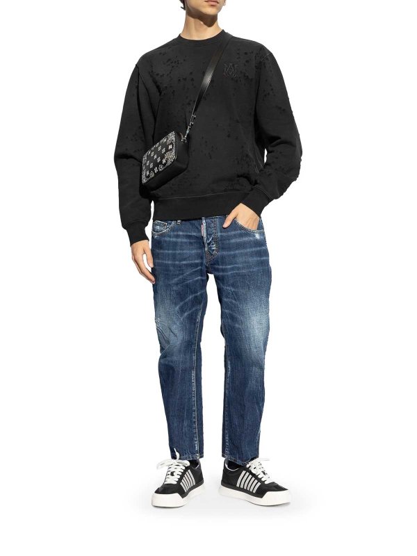 AMIRI: Suéteres con cuello pico online - Suéter Cuello Redondo - Negro