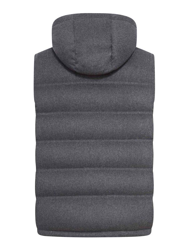 BRUNELLO CUCINELLI: Vestes-rembourrees online - Blouson Rembourré - Gris