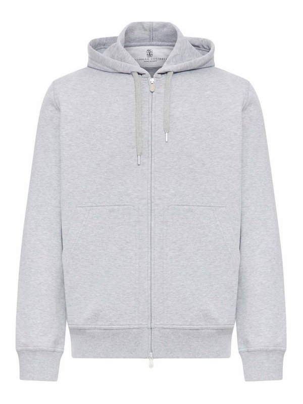 BRUNELLO CUCINELLI: Sudaderas y suéteres - Sudadera - Gris