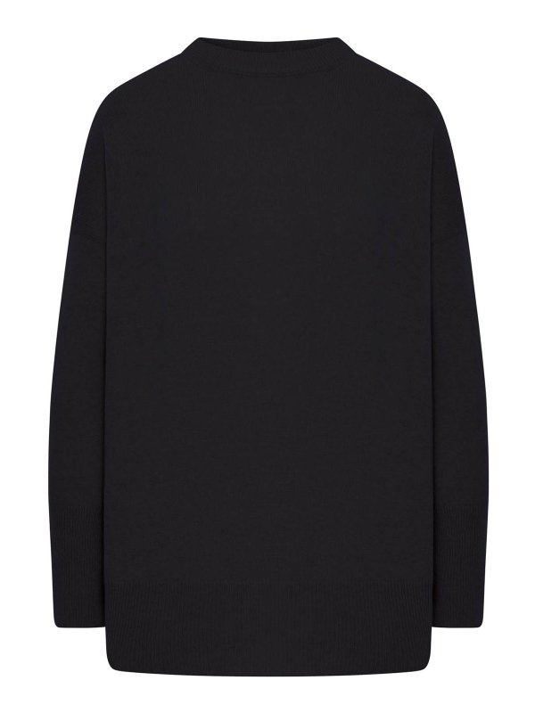 BRUNELLO CUCINELLI: Suéteres con cuello pico - Suéter Cuello Redondo - Negro