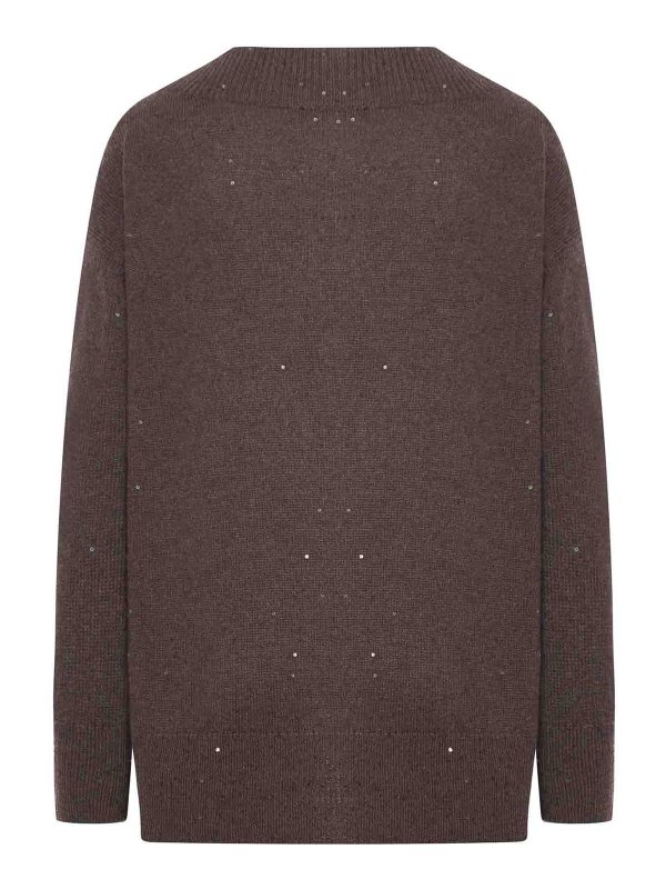 BRUNELLO CUCINELLI: v necks online - Cashmere and silk pullover