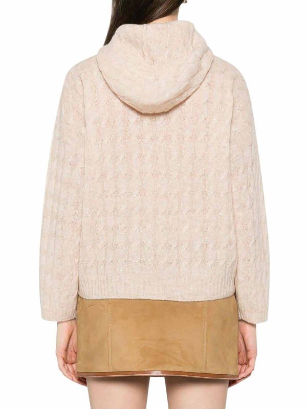 Cashmere Blend Hooded Sweater shop online: BRUNELLO CUCINELLI