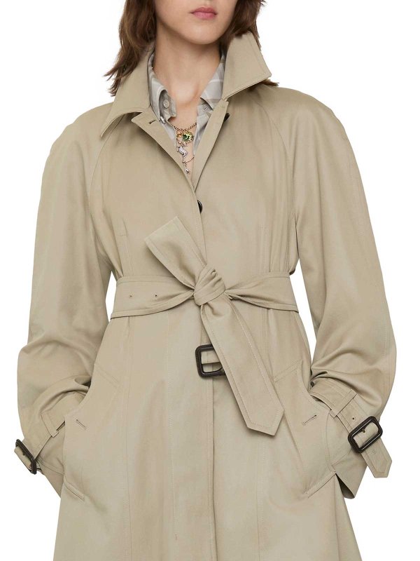 The Best Shops BURBERRY: trench coats - Ellingham Cotton Gabardine Trench Coat