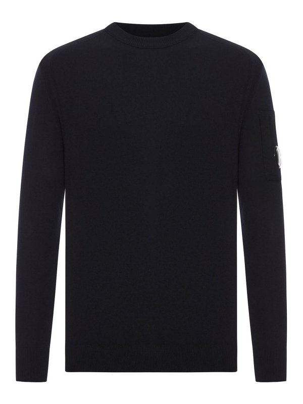 C.P. COMPANY: crew necks - Crew Neck Sweater In Merino Wool