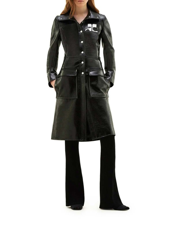 Courreges: cappotti trench online - Trincea in vinile