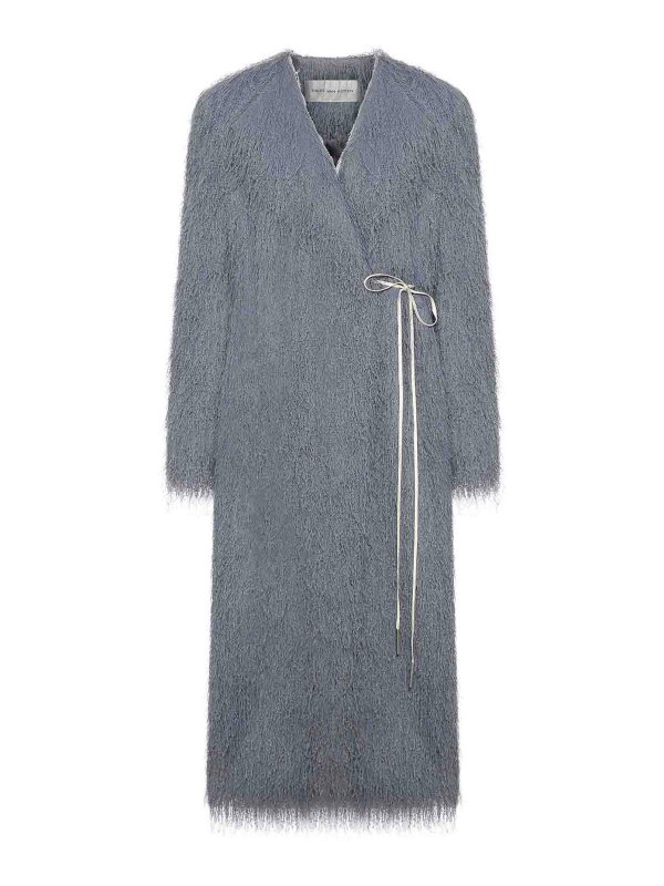 DRIES VAN NOTEN: ロングコート - ロングコート - グレー