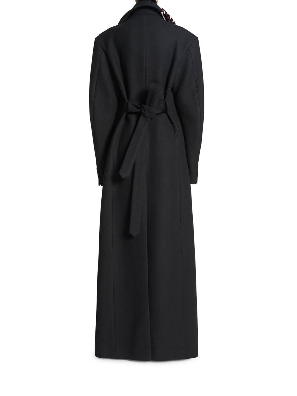 The Best Shops DRIES VAN NOTEN: padded jackets - Decorated Wool Coat