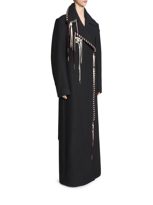 Decorated Wool Coat shop online: DRIES VAN NOTEN