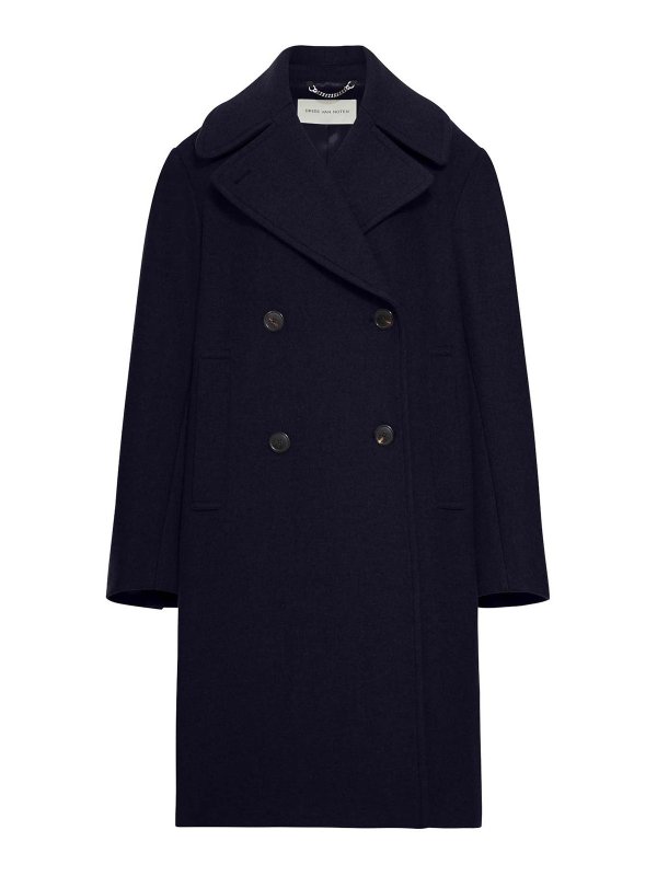 DRIES VAN NOTEN: long coats - Double-Breasted Coat
