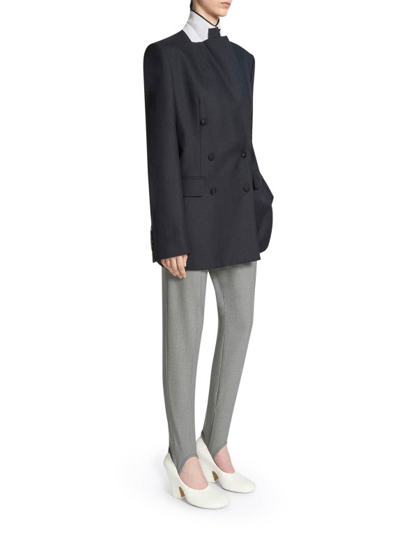 Blazer oversize in lana shop online: DRIES VAN NOTEN