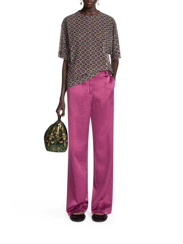 DRIES VAN NOTEN: t-shirt online - T-shirt trasparente oversize