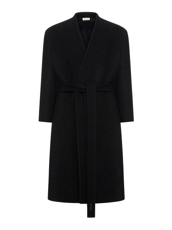FEAR OF GOD: cappotti lunghi - Cappotto senza spalle in lana