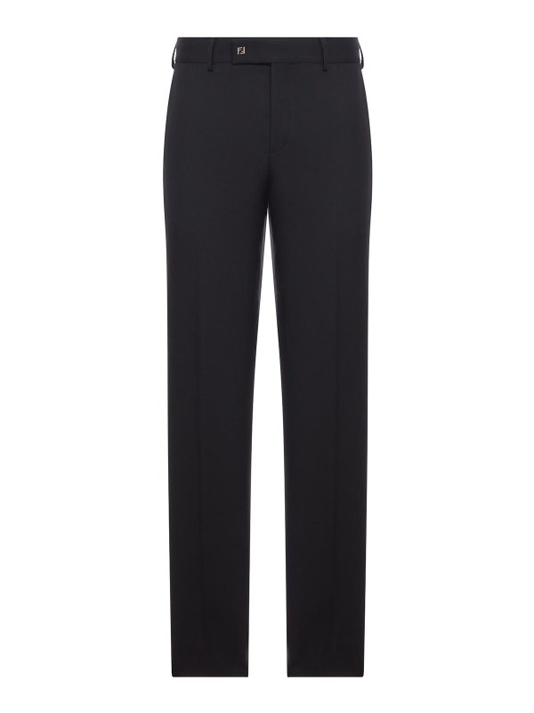 FENDI: casual trousers - Tailored Wool Trousers