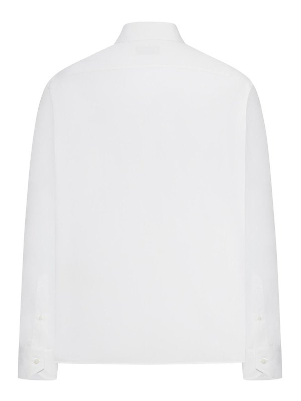 FENDI: shirts online - Boxy Fit Cotton Shirt