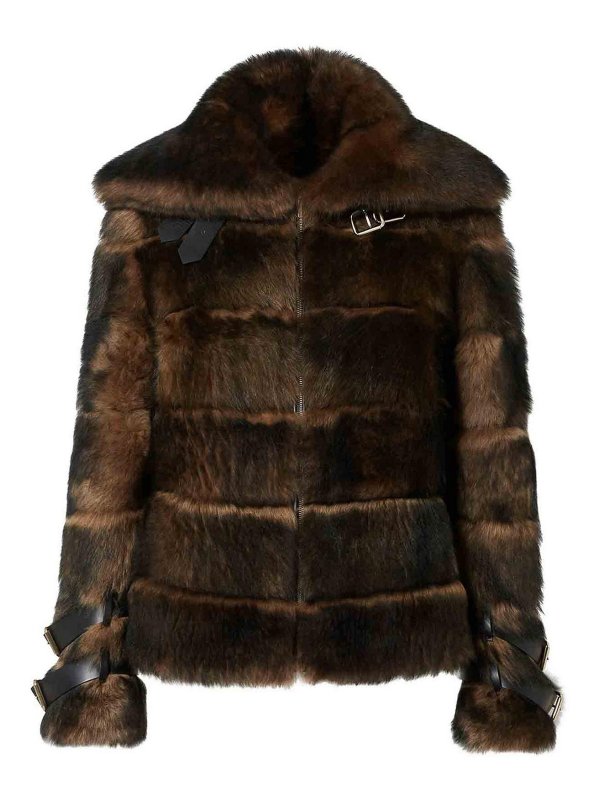 FENDI: Fur & Shearling Coats - Sheepskin And Nappa Jacket