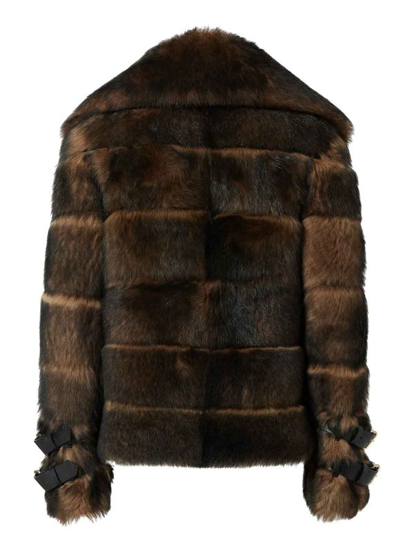 FENDI: Fur & Shearling Coats online - Sheepskin And Nappa Jacket