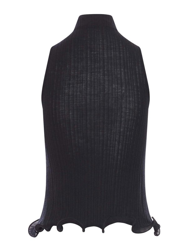 FENDI: Tops & Tank tops online - Cotton Top Finished With Ruffles