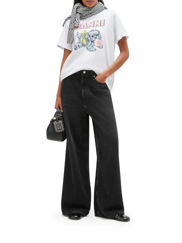 GANNI: Tシャツ online - Tシャツ - 白