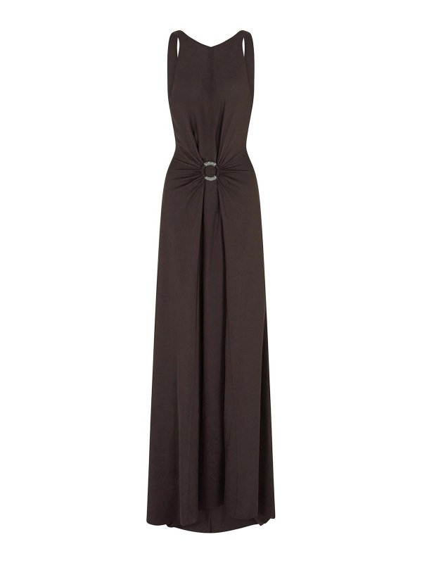 GIORGIO ARMANI: イブニングドレス - イブニングドレス - ブラウン