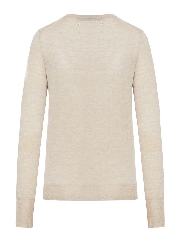 GOLDEN GOOSE: maglia collo rotondo online - Maglione da donna in lana girocollo