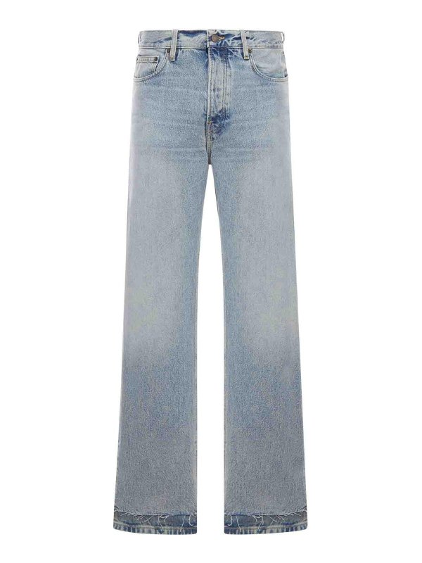 HAIKURE: ストレートジーンズ - ストレートジーンズ - ブルー