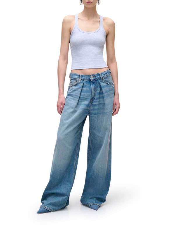 HAIKURE: ベルボトムジーンズ online - フレアジーンズ - ブルー