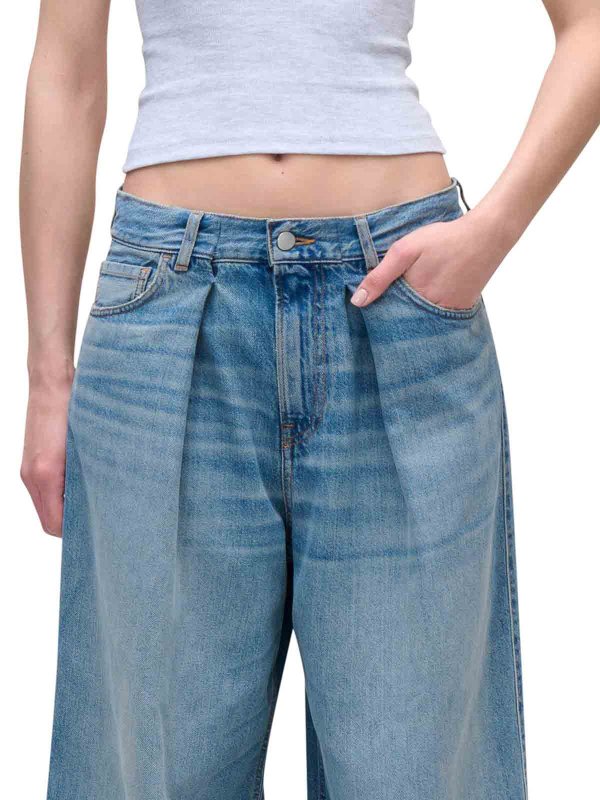 The Best Shops HAIKURE: ベルボトムジーンズ - フレアジーンズ - ブルー