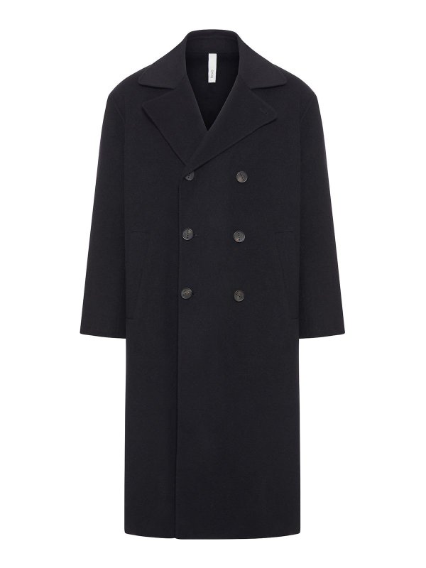 HEVO: long coats - Double-Breasted Wool Coat