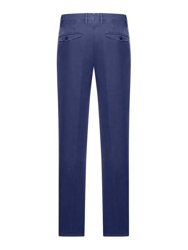 INCOTEX: casual trousers online - Tailored Cotton Trousers