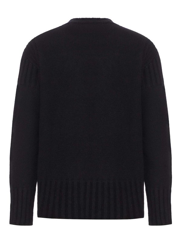 JIL SANDER: Pull col rond online - Pull Col Rond - Noir