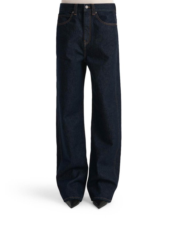 The Best Shops KHAITE: ベルボトムジーンズ - フレアジーンズ - 黒