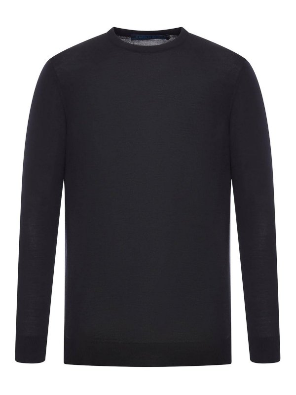 KITON: Suéteres con cuello pico - Suéter Cuello Redondo - Negro