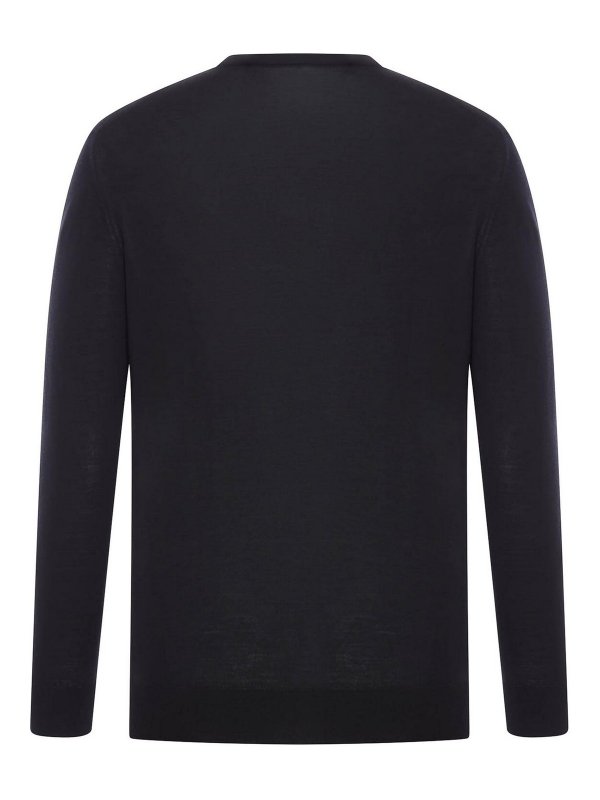 KITON: Suéteres con cuello pico online - Suéter Cuello Redondo - Negro